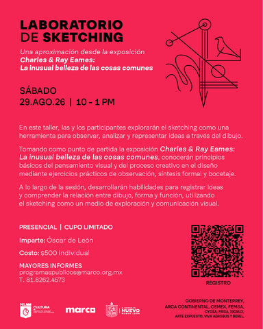 Laboratorio de sketching: Una aproximación desde la exposición de Charles & Ray Eames